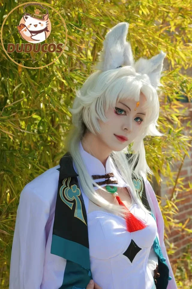 

IN STOCK Feixiao Cosplay Costume Game Honkai: Star Rail x KFC【S-3XL】DUDU-SR Foxian Ears Plus Size