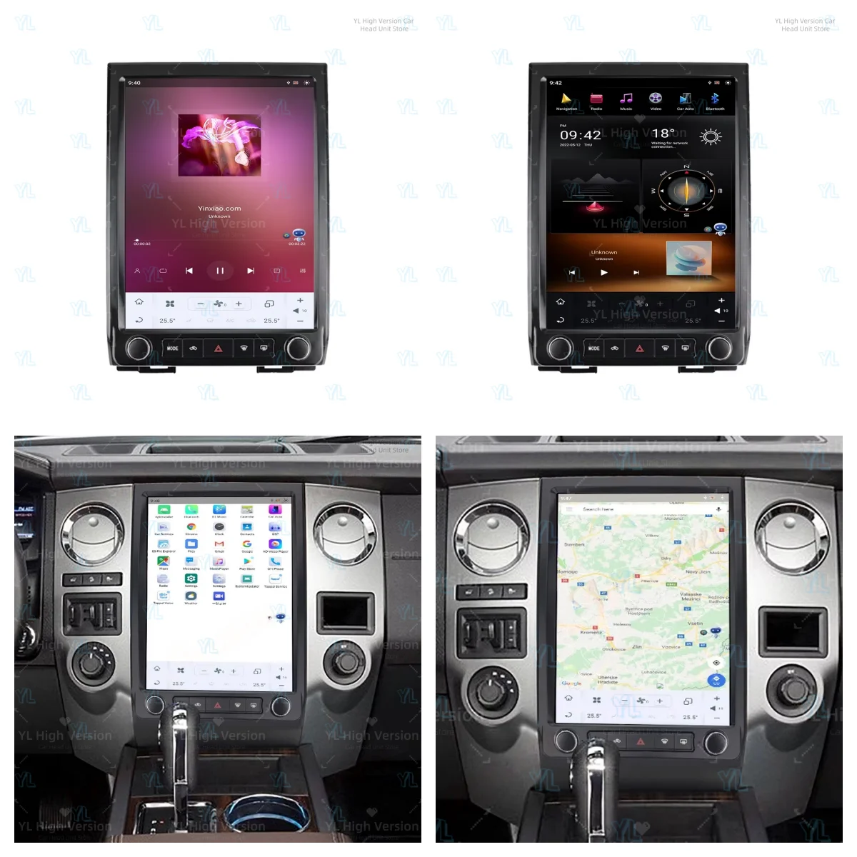 

Автомагнитола с Android 13, беспроводным CarPlay, GPS-навигацией для Ford Expedition 2015-2017, мультимедийная система, автомагнитола с поддержкой 4G и Bluetooth.