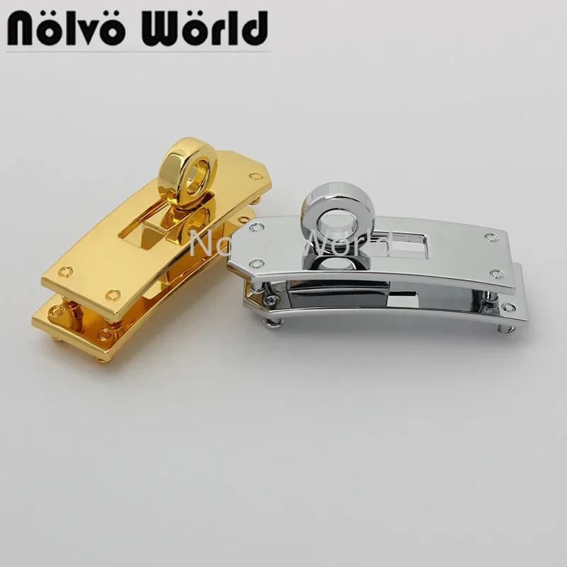 1-10-50sets 2 colors 47*16mm chrome color hot sale products turn lock for leather bracelet metal