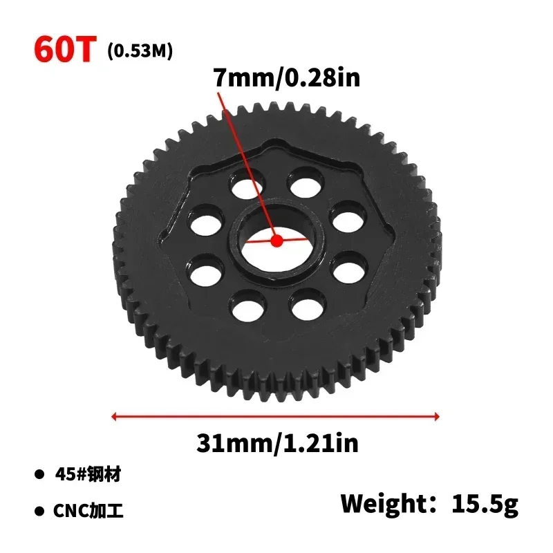 Metal Steel Reduction Gear for LC Racing 1/14 RC Car Modification and Upgrade Accessories L6005A