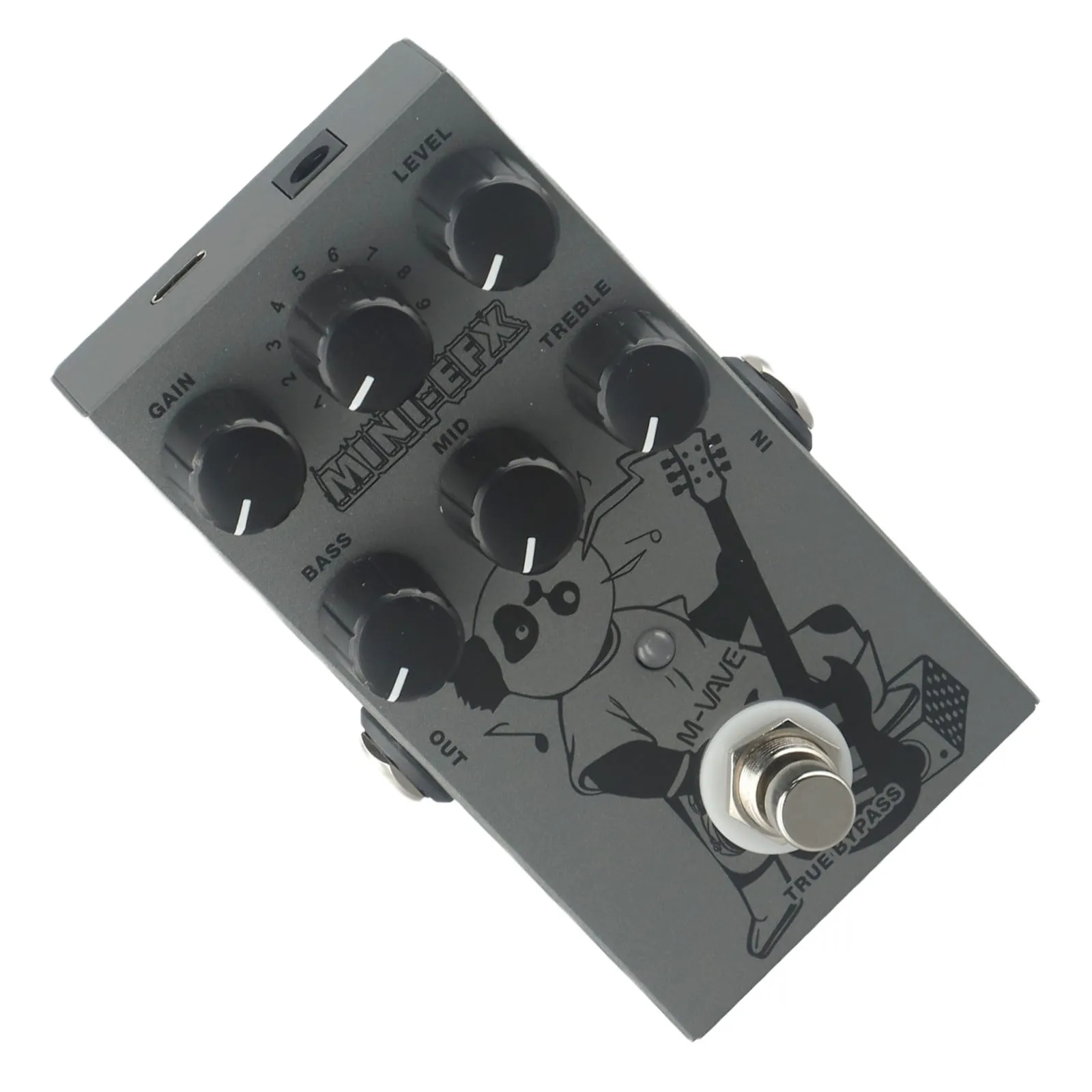 Professional Use Portable Pedal 112 * 68 * 40mm Overdrive Pedal Metal Overload Pedal High-End Metal Design 9V DC Transformer