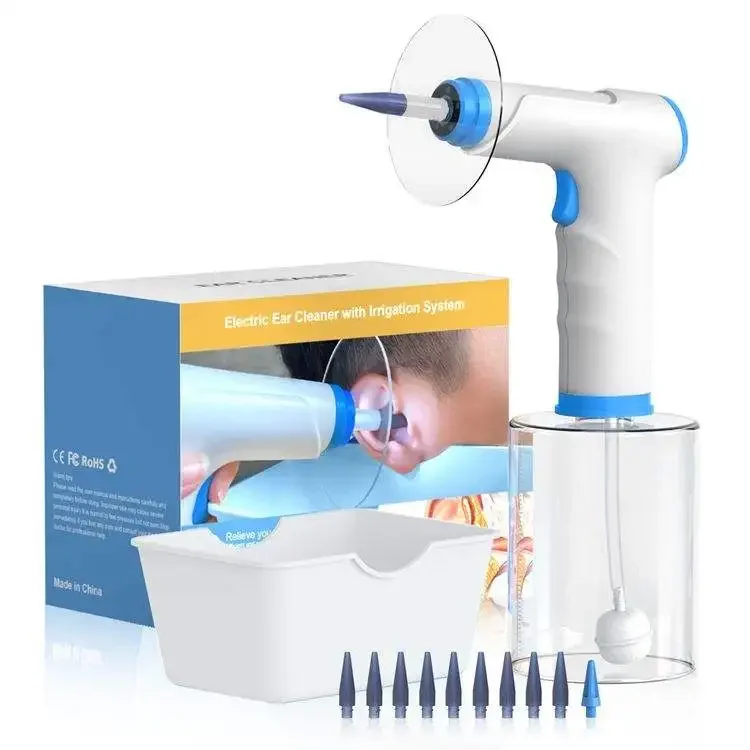 Ear Wax Washer Device Ear Cleaner with 4 Pressure Settings Electric Ear Wax Removal Kit with SoftSpray