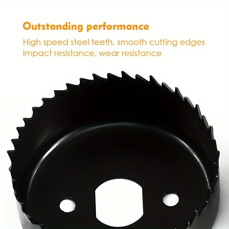 11pcs Hole Saw Kit, Durable Carbon Steel Metal Circle Power Drill Hole Cutter For Wood, PVC, Plastic, Drywall (19/22/29/