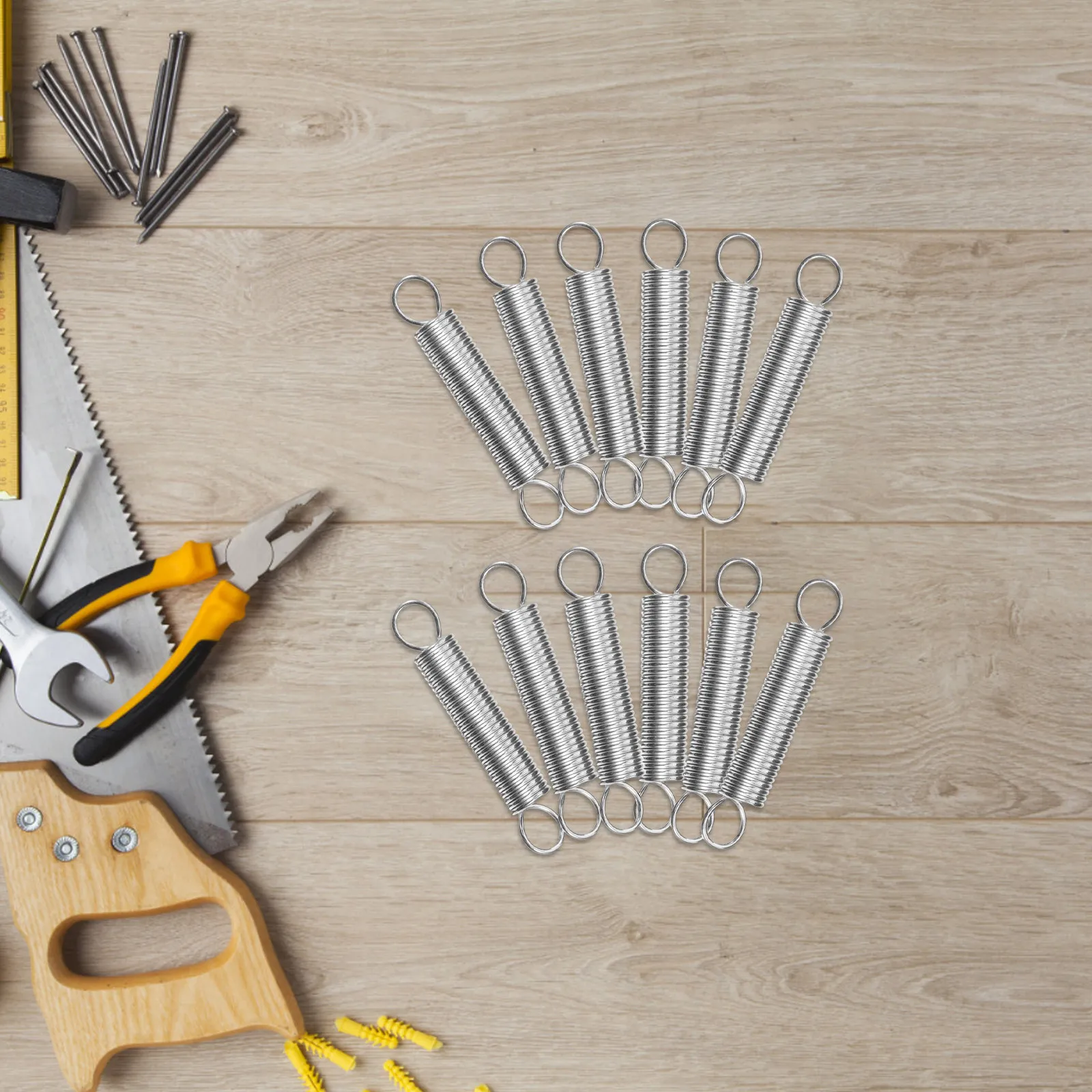 20pcs Stainless Steel Tension Spring Extension Spring With Hook Ends For Ev Brackets Ladder Feet Support Springs Kit