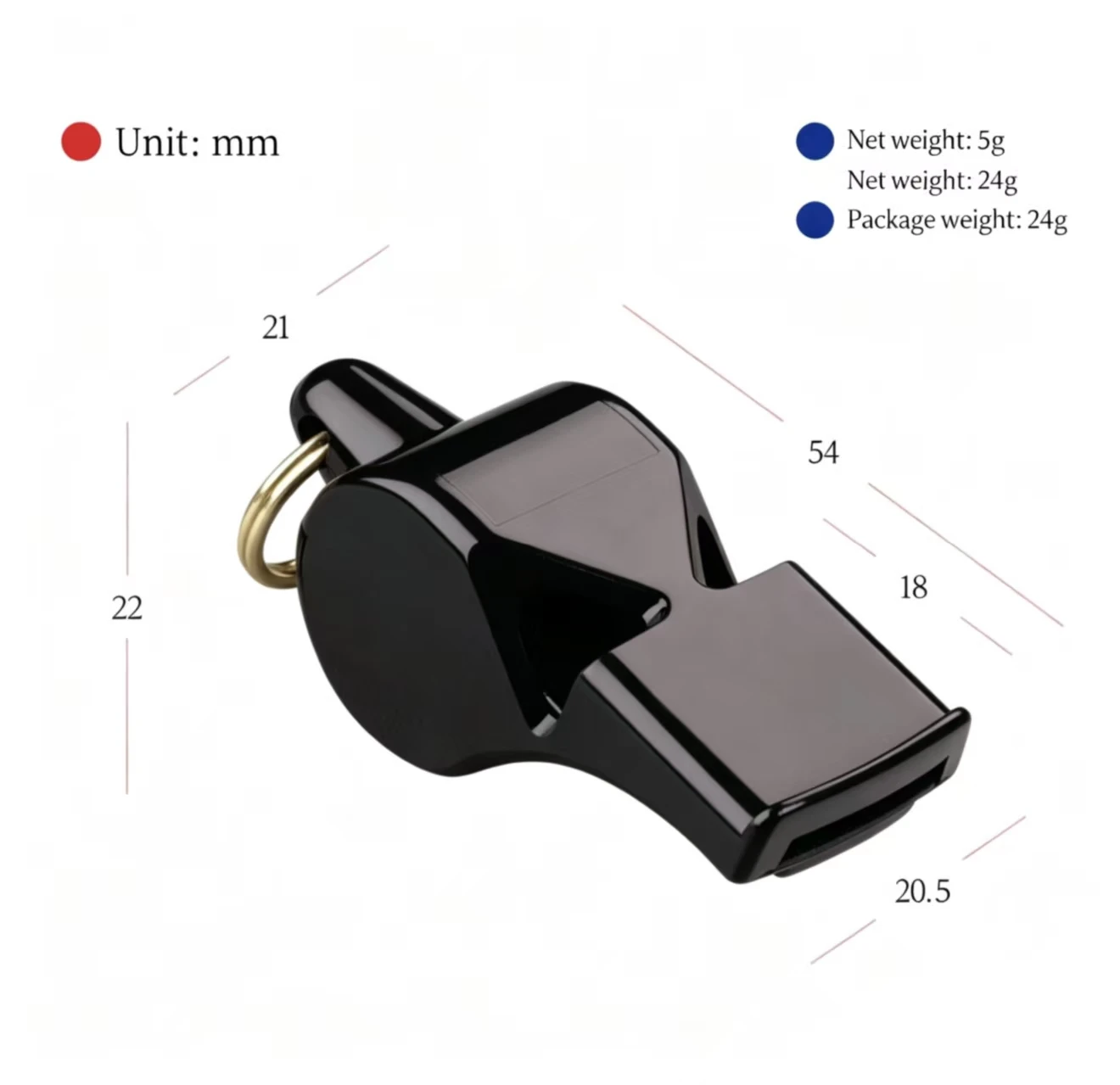 100pcs/lot Referee Whistle For Sport Black,Red,Yellow,Blue Nice Colors