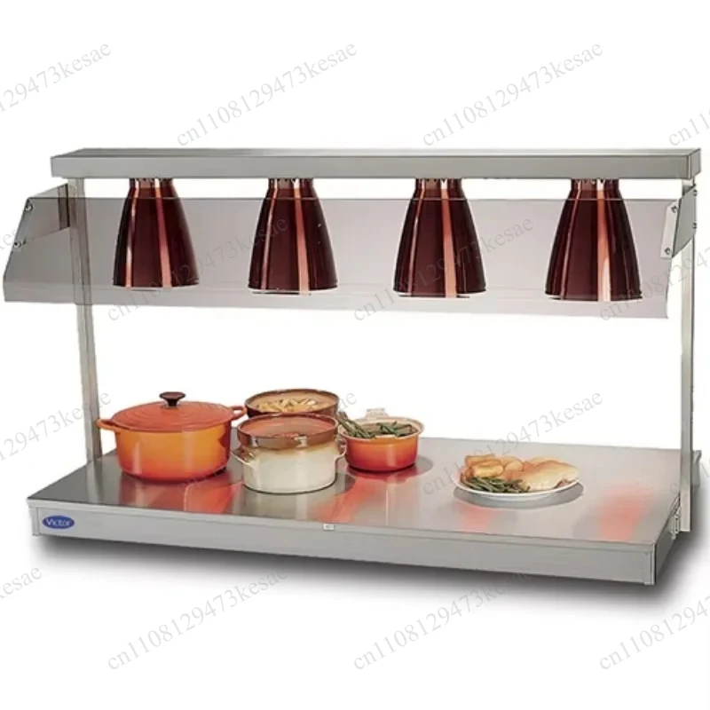 for Commercial Food Heat Lamp & Warming Station, Copper Finish Buffet Display Light, Restaurant Catering Equipment