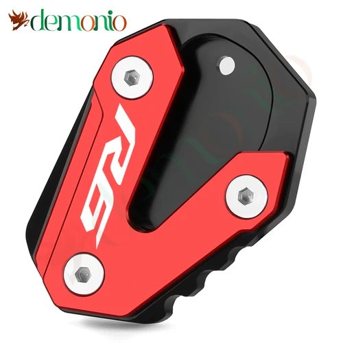 Imagen 2 del producto Accesorios de motocicleta para YAMAHA YZF-R6 YZF R6 YZFR6 CNC soporte de pie de aluminio soporte lateral ampliar extensión soporte placa Pad