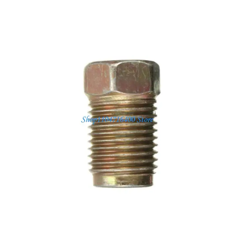 y1gd Automotive Brake Hose Adapter Fitting Enhanced Fluid Dynamics Metal Connector Suitable For 3/16 Inch Brake Tubes