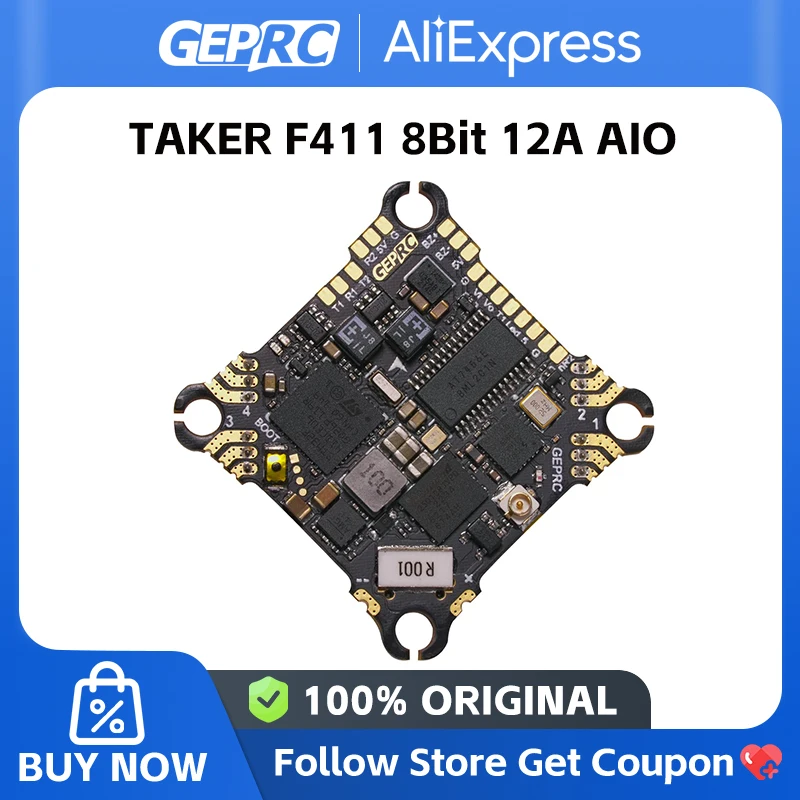 GEPRC TAKER F411 8Bit 12A AIO 42688-P Gyro for Buzzer and LED Light Function DIY RC FPV Quadcopter Replacement Accessories Parts