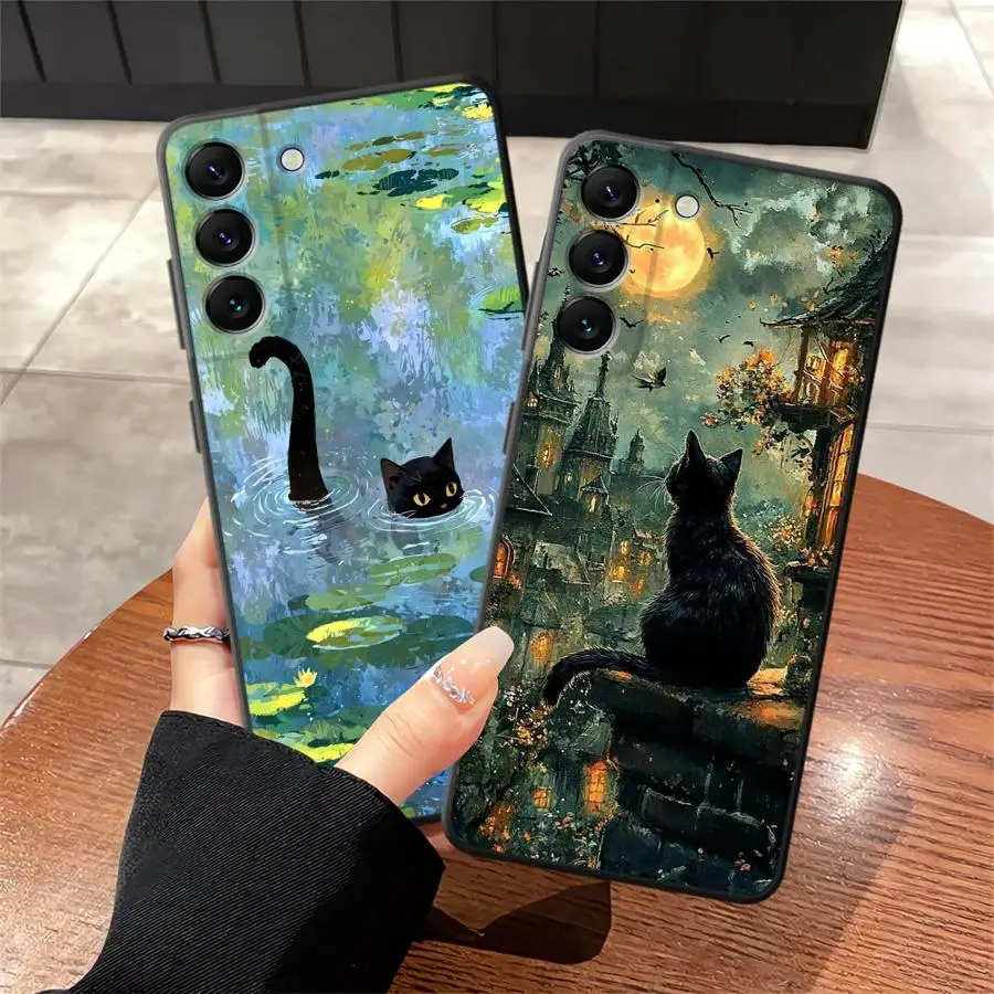 Чехол для Samsung Galaxy Note 20 Ultra 9 10 A10 A20 A05 A30 A40 A01 A02 A50 A70 A06 A04 A03 Мягкая задняя крышка для телефона Изысканный ретро