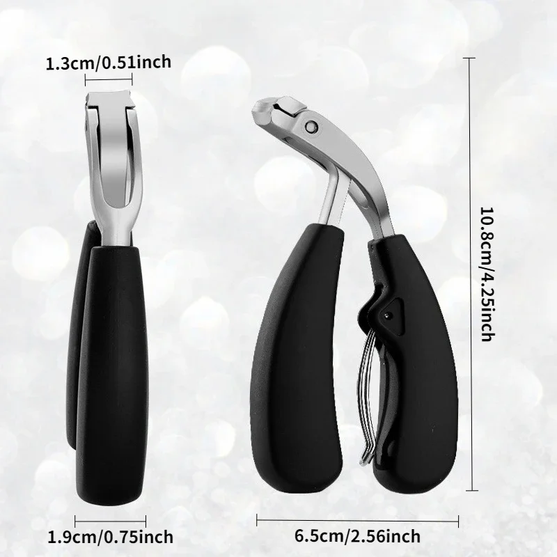 Thick Nail Clippers Set 1/4pcs Modern Design Stainless Steel Nail File Concave Blade