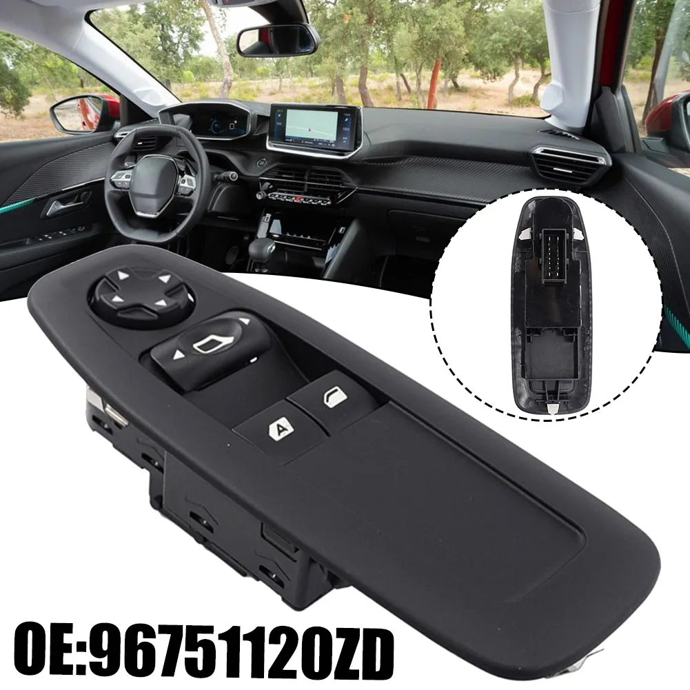 Precise Fit Car Master Lift Switch Button for Window 17x6 3x5 8cm Size Compatible with For 208 2008 3008 5008 2018