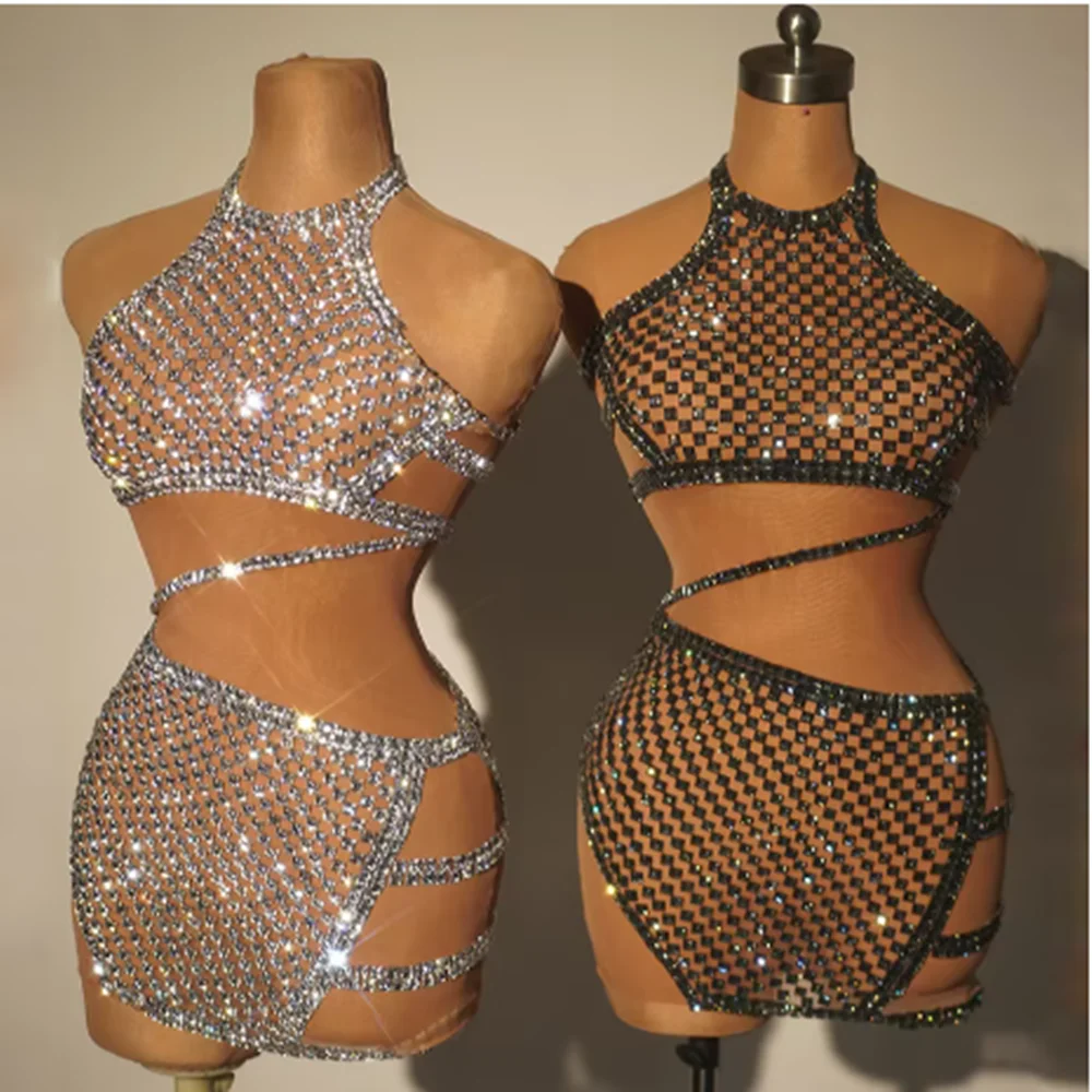 

Sexy Gogo Dress Women Nightclub Bar Cluba Dancewear Singer Stage Clothes Festival Party Show Rave Outfit Short Dresses yj745
