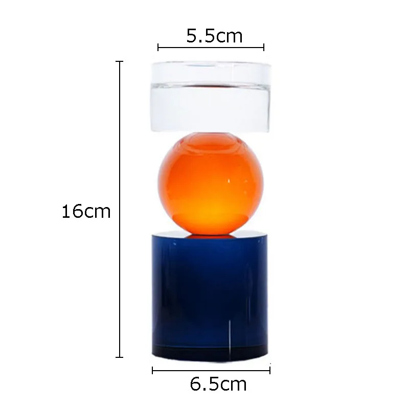 Colorful Crystal Candle Holders Desk Decoration Transparent Geometry Candlestick Wax Melt Burner Creative Home Aroma Container