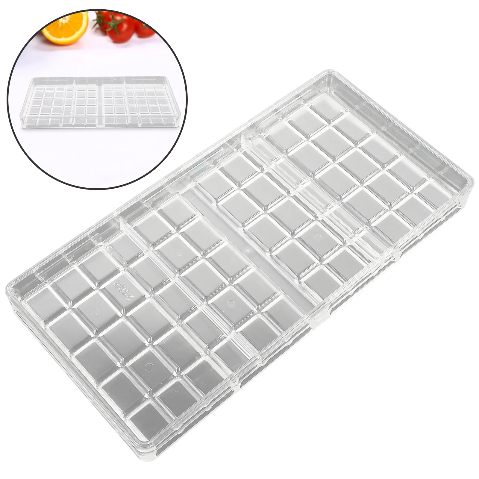 

Chocolate Mold Transparent Multi-Grid Design Practical Pe Material for DIY Chocolate Jelly Candy Making Mold Kitchen