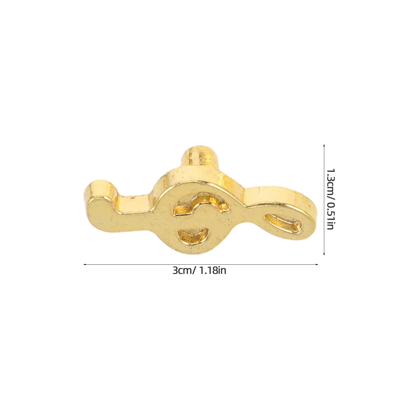10Pcs Music Note Drawer Pulls Cabinet Knobs Single Hole 5Mm Metal Furniture Handles for Kitchen Cupboards Wardrobes Dressers