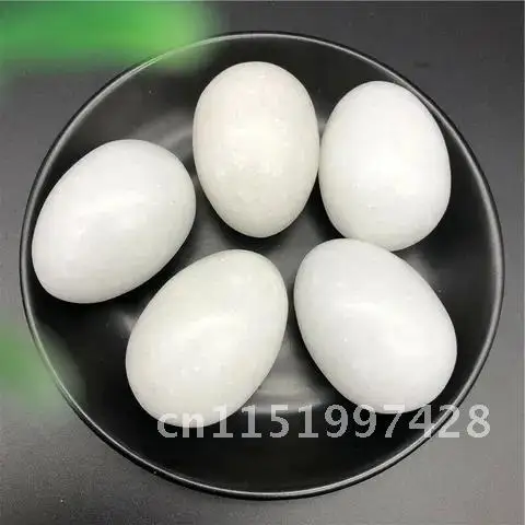 Big White Marble Stone Egg Shaped Specimen Gemstone Crystal Healing Reiki Natural Stones and Minerals 1pc