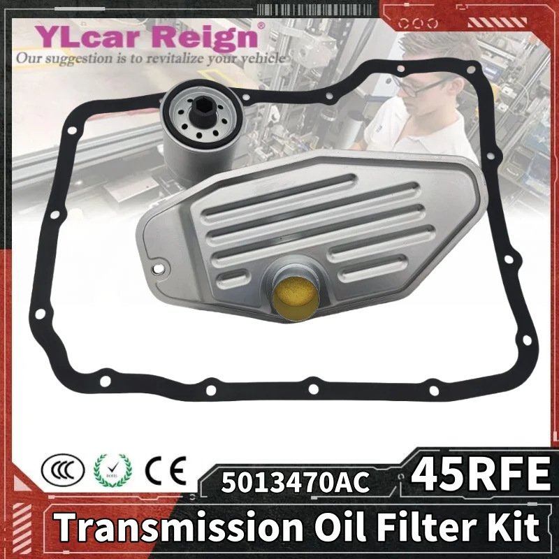 

45RFE 545RFE 65RFE 66RFE 68RFE 4WD Transmission Filter Kit For Dodge Ram 1500 2500 3500 Jeep Liberty 5013470AC 5179267AC