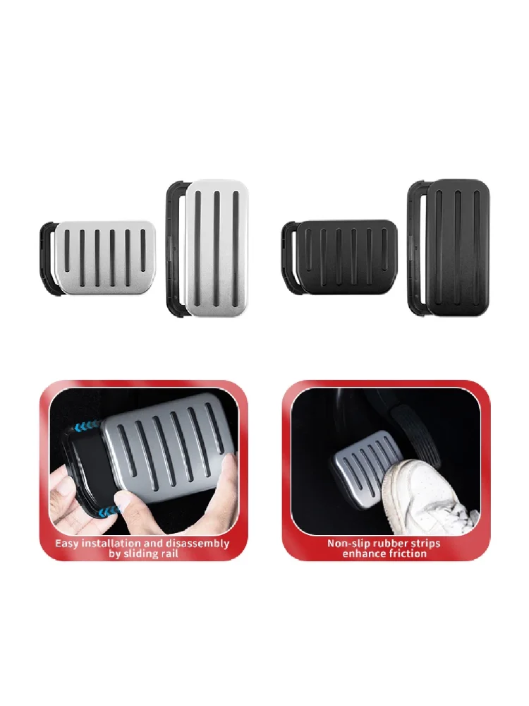 For Tesla All Model YL Y Juniper Launch Model 3 Highland Accelerator Brake Pedal Anti Slip Foot Rest Cover