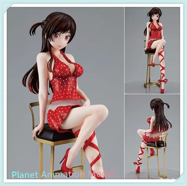 100% Original Stock Rental Girlfriend Shuiyuan Qianhe Dating Dress Dress Beautiful Girl 23CM PVC Action Anime Figure Model Toys