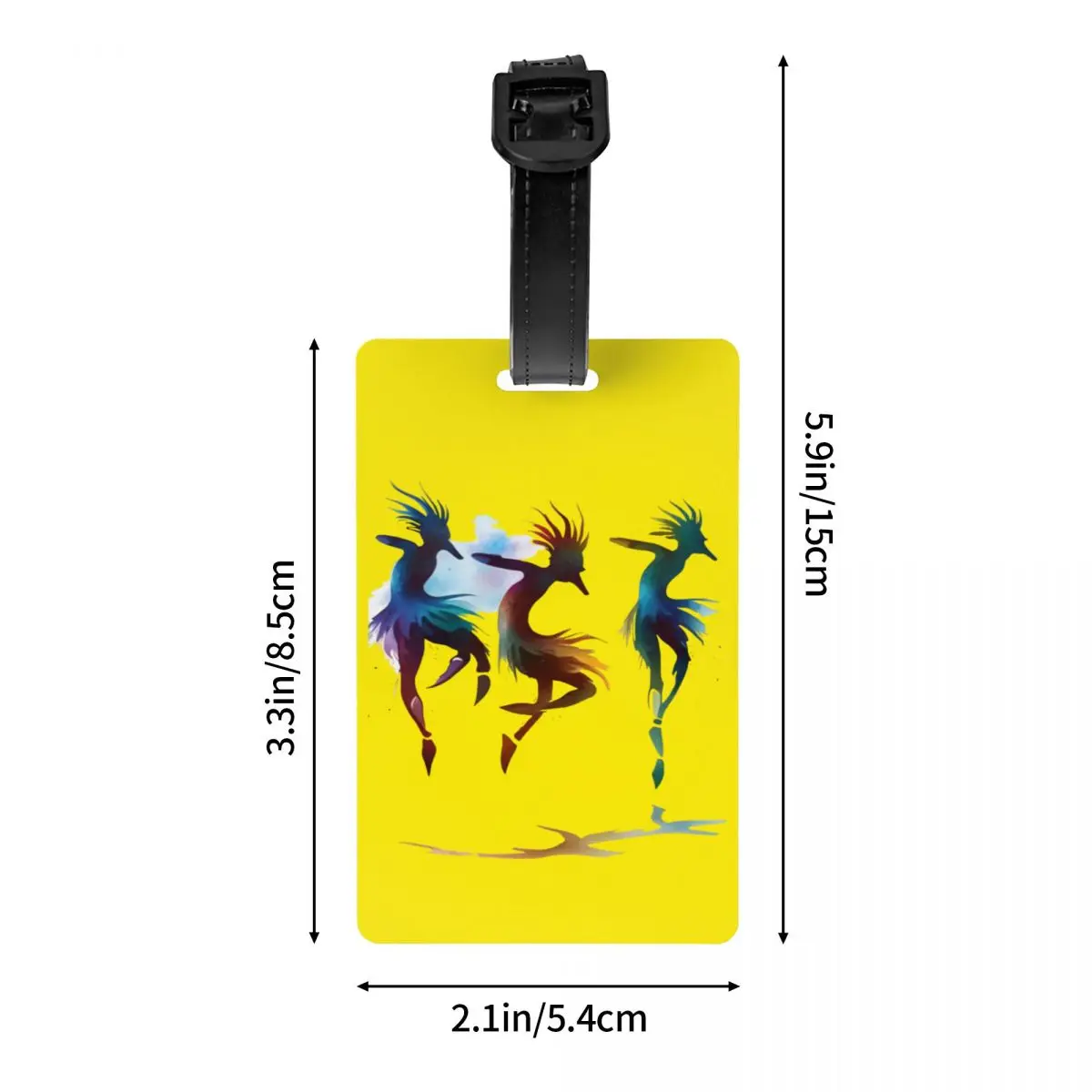 ป้ายติดกระเป๋าเดินทางลายชนเผ่าแอฟริกันและอเมริกันพื้นเมืองแบบคโคเปลลี ป้ายชื่อสำหรับปกปิดข้อมูลส่วนตัว