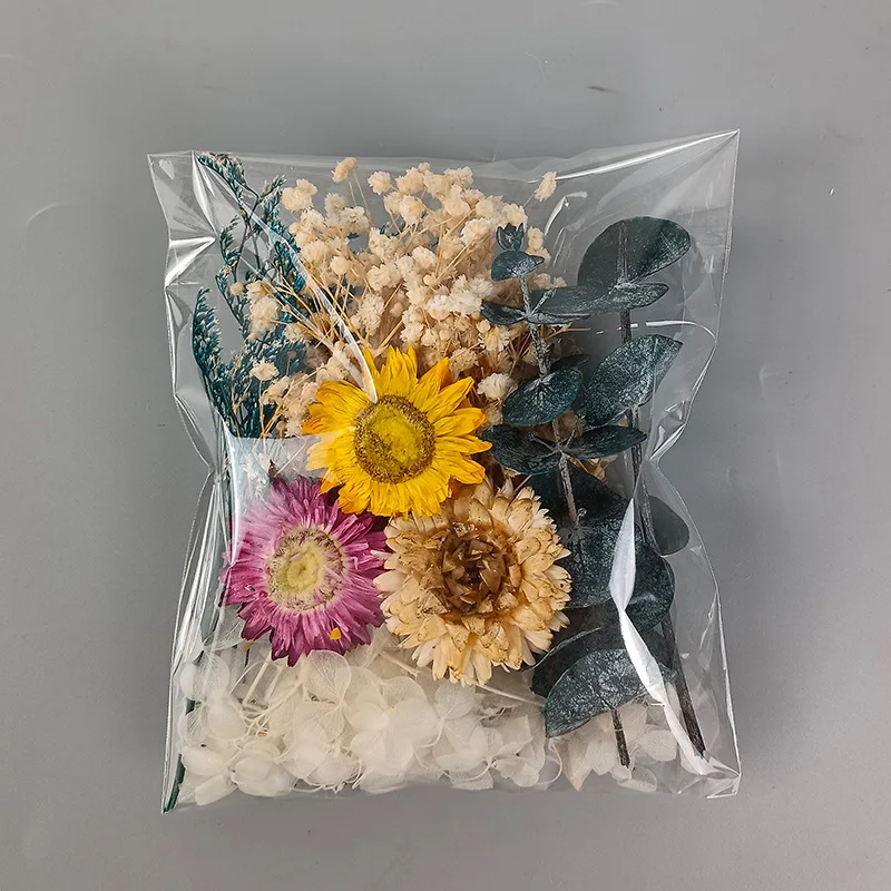 1 confezione di fiori secchi vari set per artigianato fai da te decorazione di nozze per la casa Real Touch Gypsophila piccolo pacchetto abbellisci regali