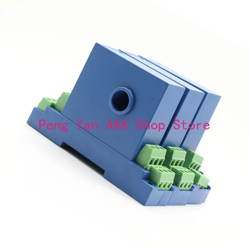 1pcs Perforated AC current transmitter, isolated 4-20mA 0-5V 0-10V DC24V