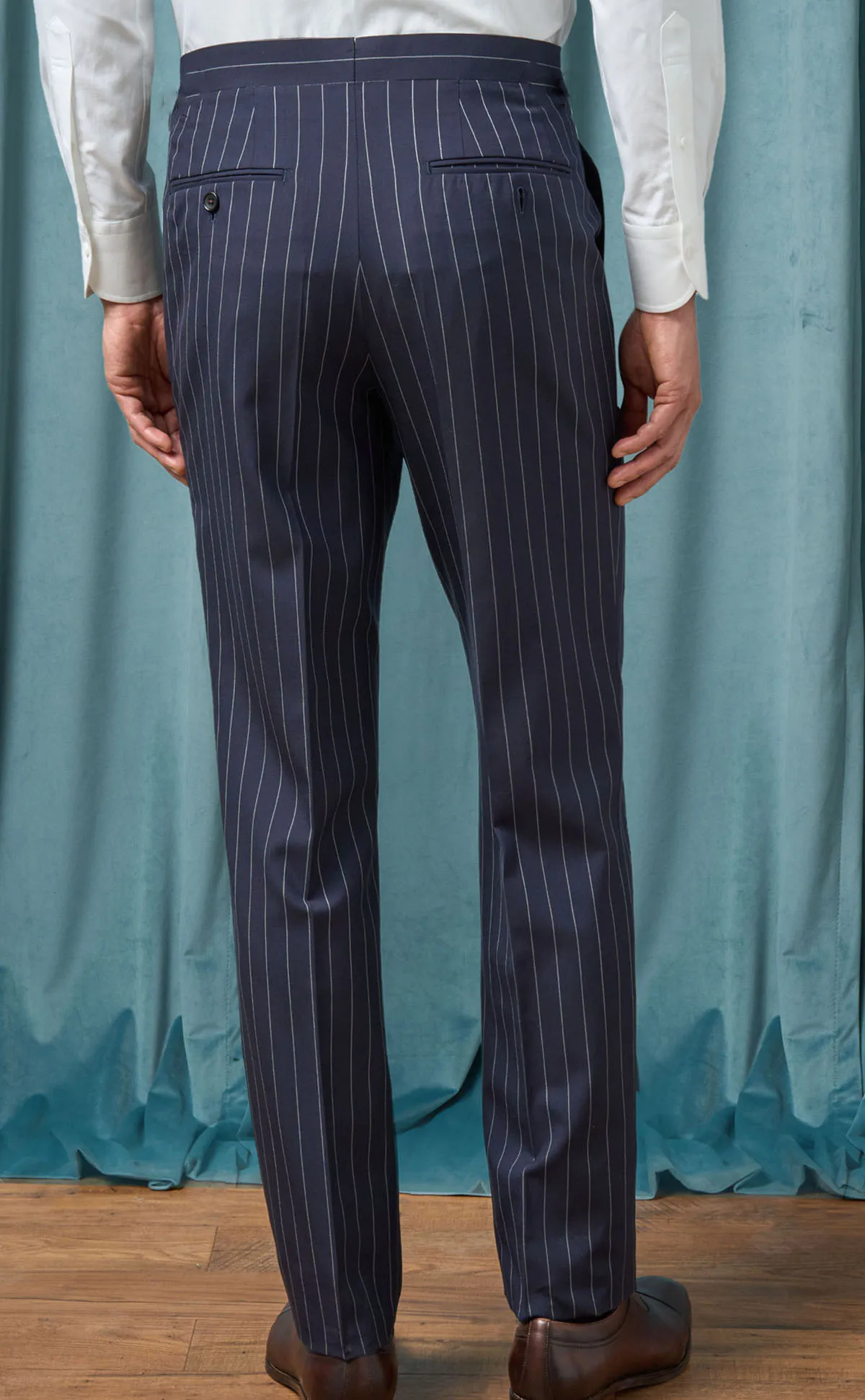 Gray Striped Men's Suit Pants Slim Fit Business Formal suit Casual Suit Pant Groom's Dress Pants