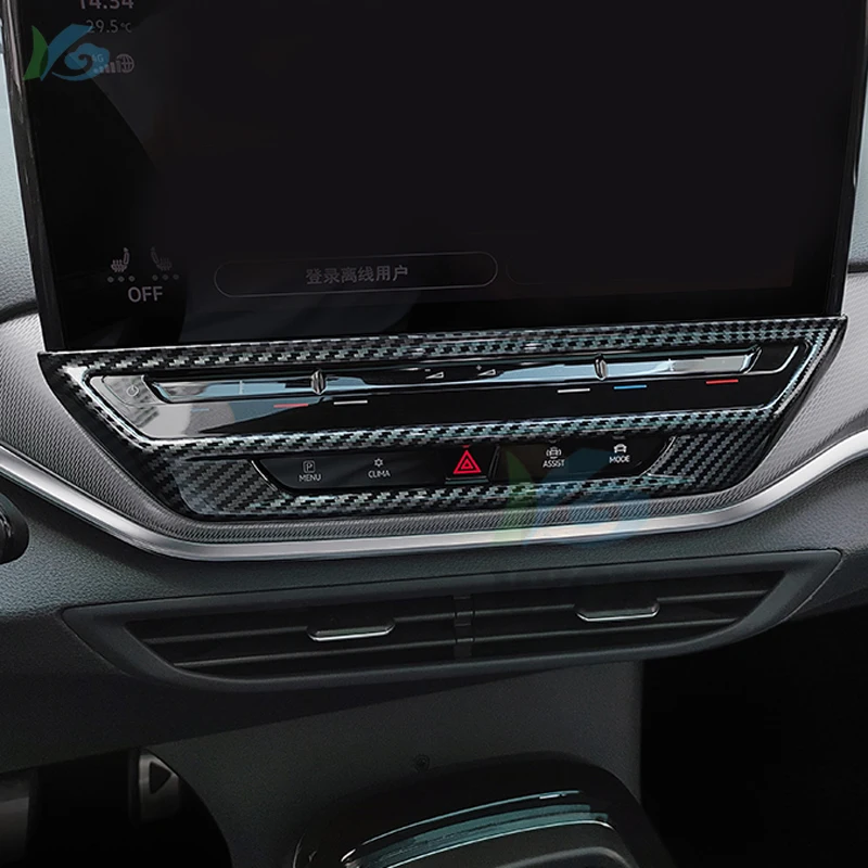 

For Volkswagen VW ID.4X ID.4 CROZZ 2021 2022 Car Styling Center Console Air Conditioning USB Control Panel Decoration Sticker
