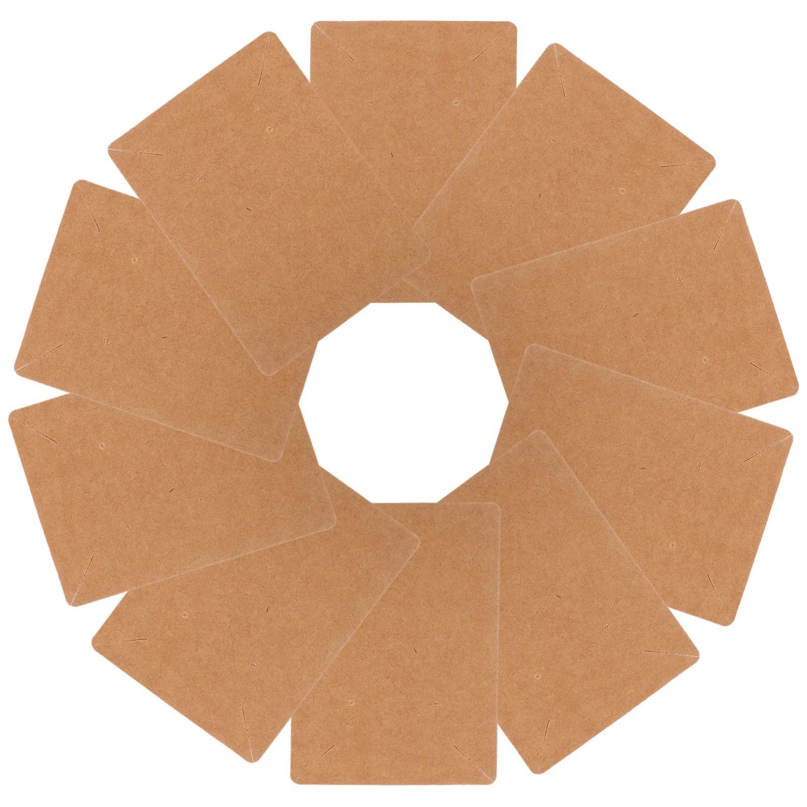

50Pcs Kraft Paper Jewelry Display Cards Earring Holder for Studs Necklace Packaging Creative Storage Cards for Retail Shows