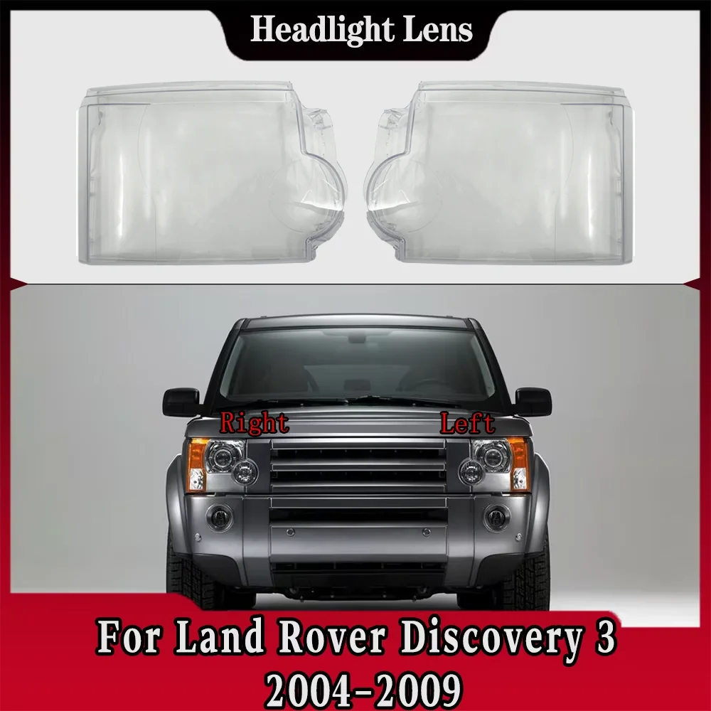 

For Land Rover Discovery 3 2004 2005 2006 2007 2008 2009 Transparent Headlamp Cover Plexiglass Replace Original Lampshade