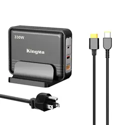 330W GaN Laptop Power Adapter, Compatible with Lenovo Legion Pro & ThinkPad Series (R9000P/Y9000K), 300W Charger Replacement