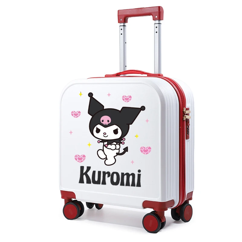 Sanrio My Melody Cinnamoroll Lightweight 20-Inch Kid Suitcase Cartoon Student Can Sit On The Trolley Suitcase Mini Boarding Case