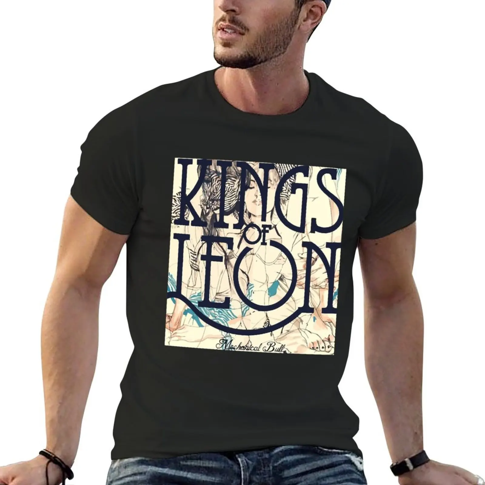 Kings Of Leon T-Shirt animal prinfor boys essential t shirt oversized graphic tee shirt mens t shirts top quality
