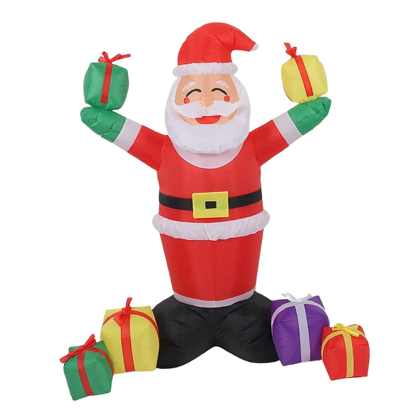 Giant Blow Up Outdoor Santa Inflatable LED Lit Christmas Decor for Lawn Garden and Backyard