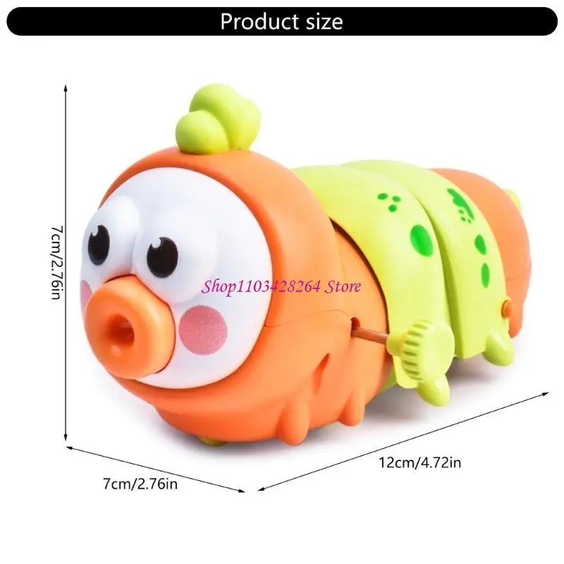 Interactieve baby kruipende wikkel speelgoed Clockwork Caterpillars speelgoed voor baby's Toddler bevordert fysieke activiteit