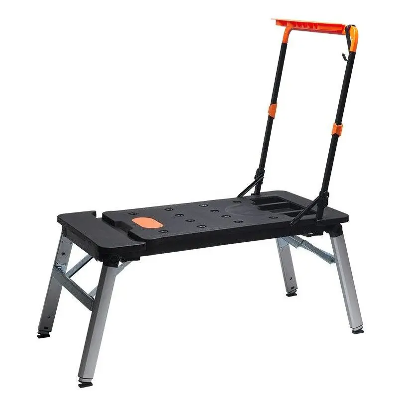 7in1 Multi Functional Workbench, Horse Stool, Stainless Steel DIY Operation Table, Handcart, Scaffolding, Mobile Platform Ladder