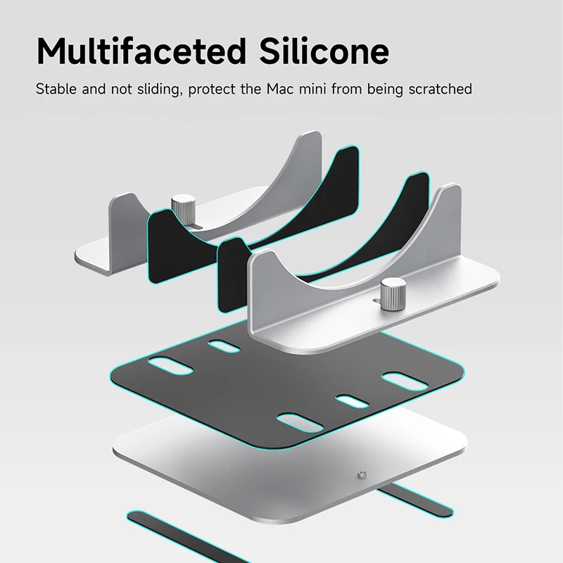 Hagibis Vertical Stand for Mac Mini M4/M4 Pro Aluminum Alloy