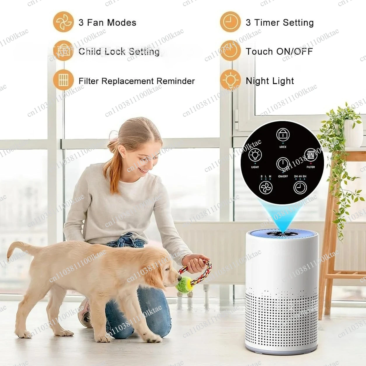 Air Purifier Small Desktop Empty