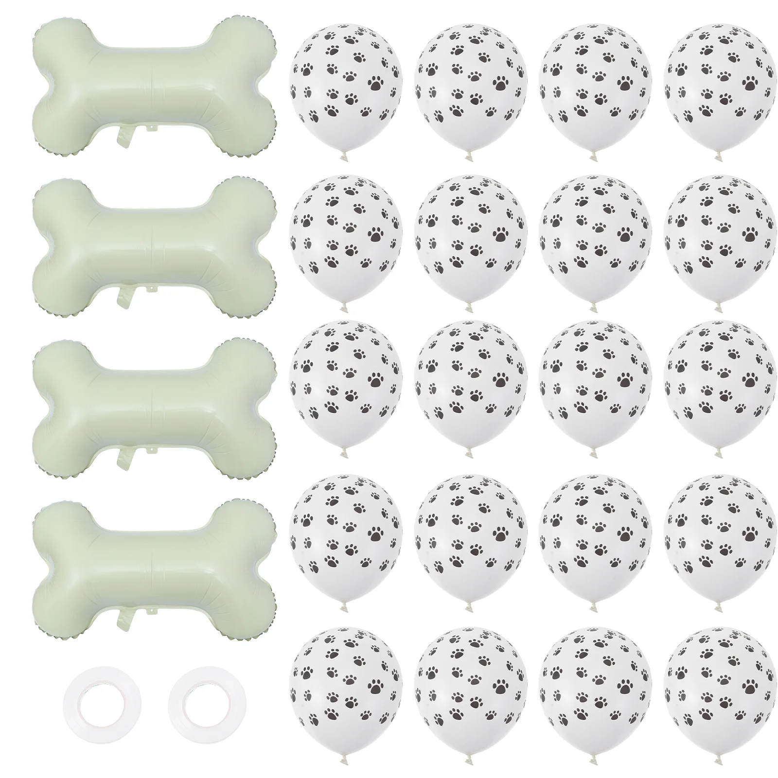 

Pet Bone Balloon Father Wild Aluminum Film Horse Helium Balloons Party Supplies