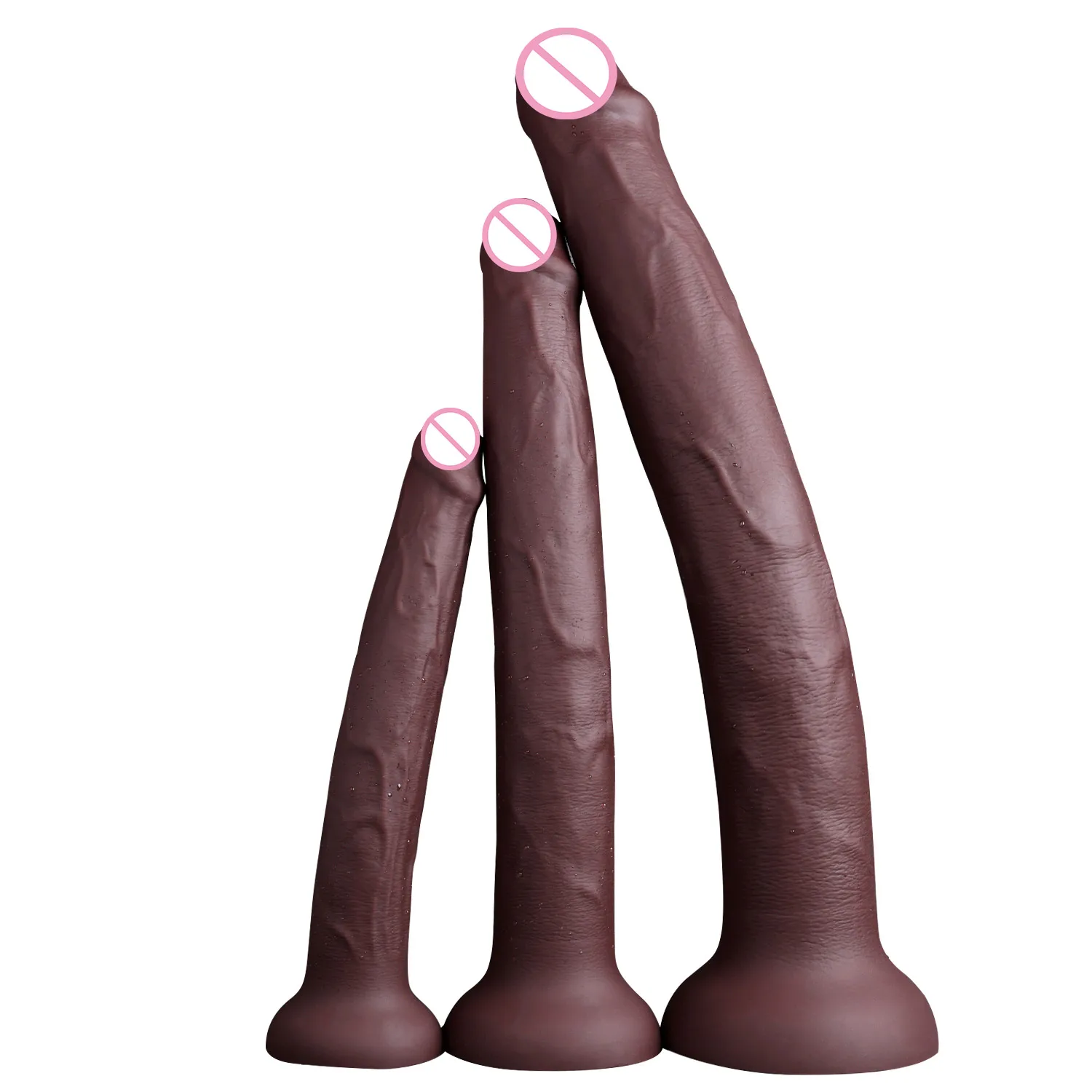 Long Dildo Realistic Snake Shape Single Layer Silicone Big Penis Soft Anal Sex Toys Suction Cup Dick for Women G-spot Orgasm 18