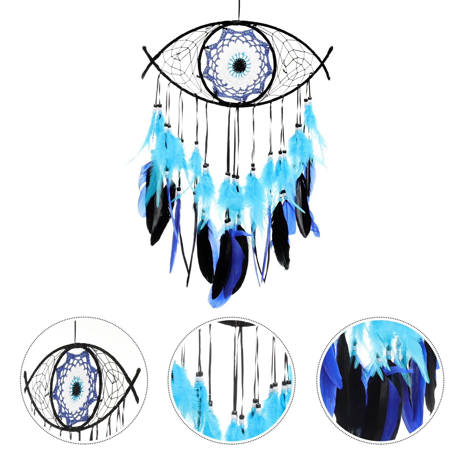 

1pcs Dream Catcher Wall Hanging Decor Evil Eye Style Dream Catcher Pendant Boho Home Party Festival Decoration Ornament