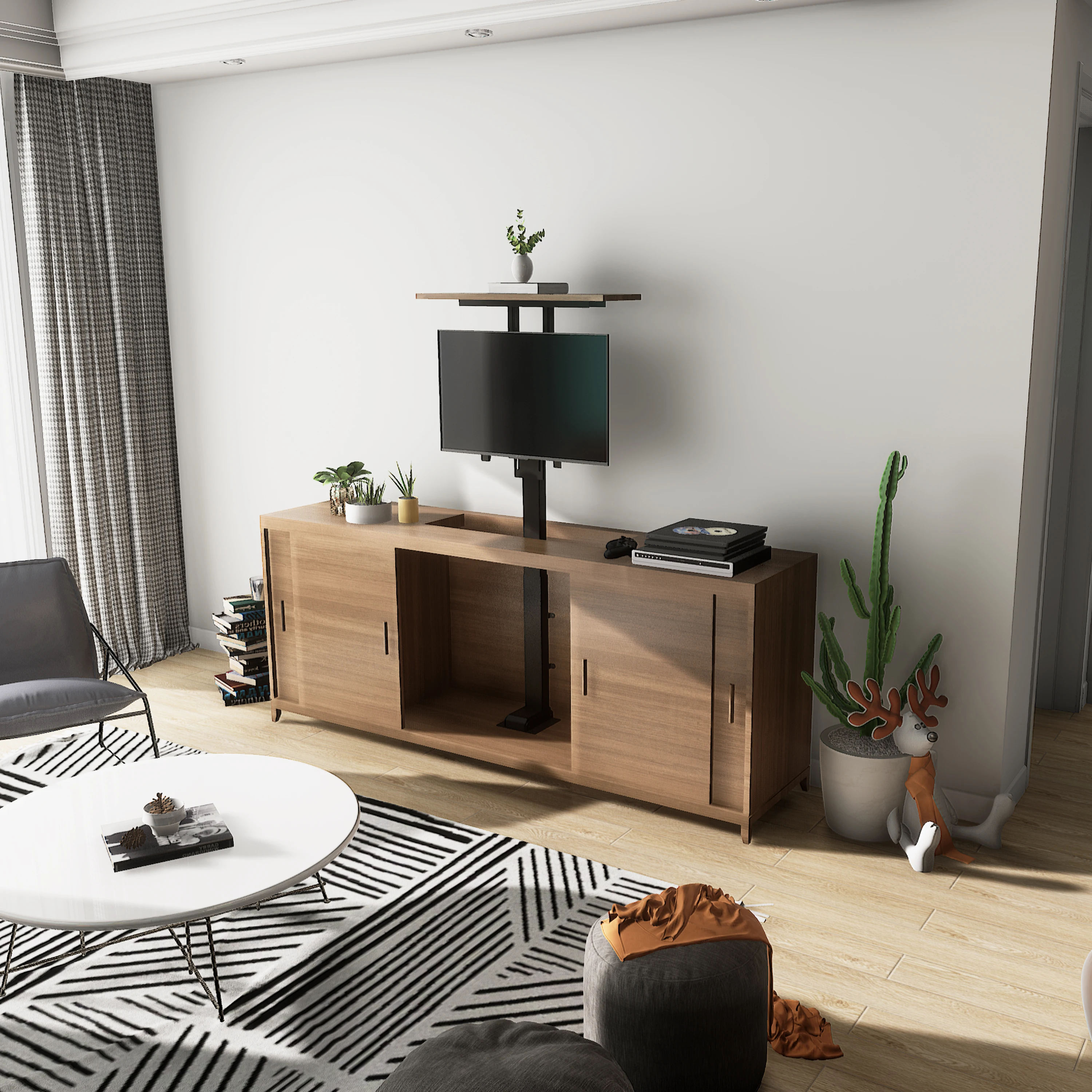 Versatile Height Adjustable Stand Suitable for 32 to 70 Inch Smart TV TV Standing
