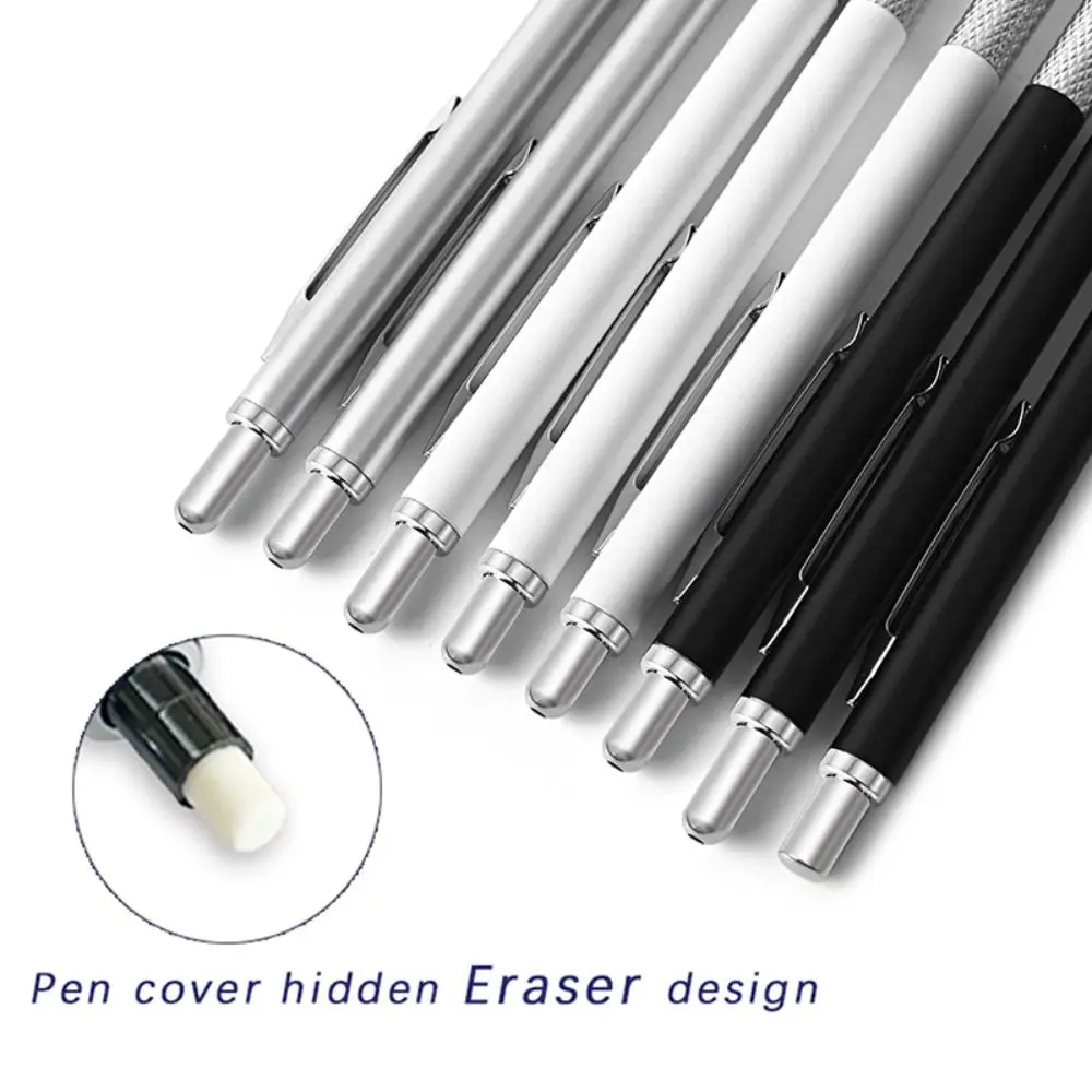Metal Mechanical Pencil Low Gravity 0.3/0.5/0.7/0.9/2.0mm Automatic Pencil Stationery Movable Pencil Sketch Comics Design