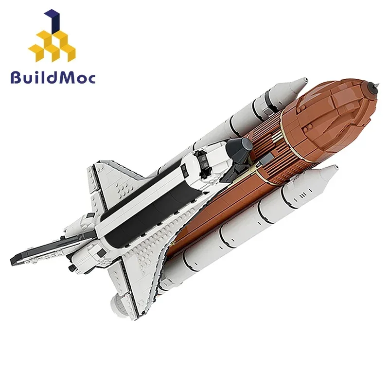 BuildMoc SLS Space Shuttle (1:110 Scale) Rocket Building Blocks Set Explore Vehicle Launch Platform Pad Bricks Toy Children Gift