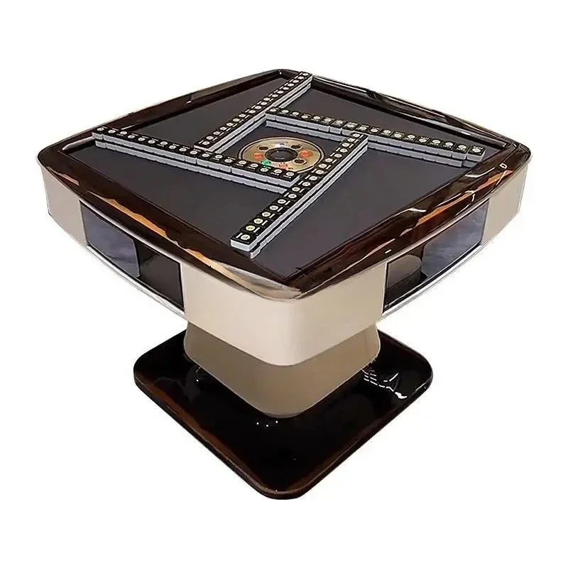 HHLXY Automatic Mahjong Machine Luxury Villa Large Flat Floor Light Luxury Mahjong Table
