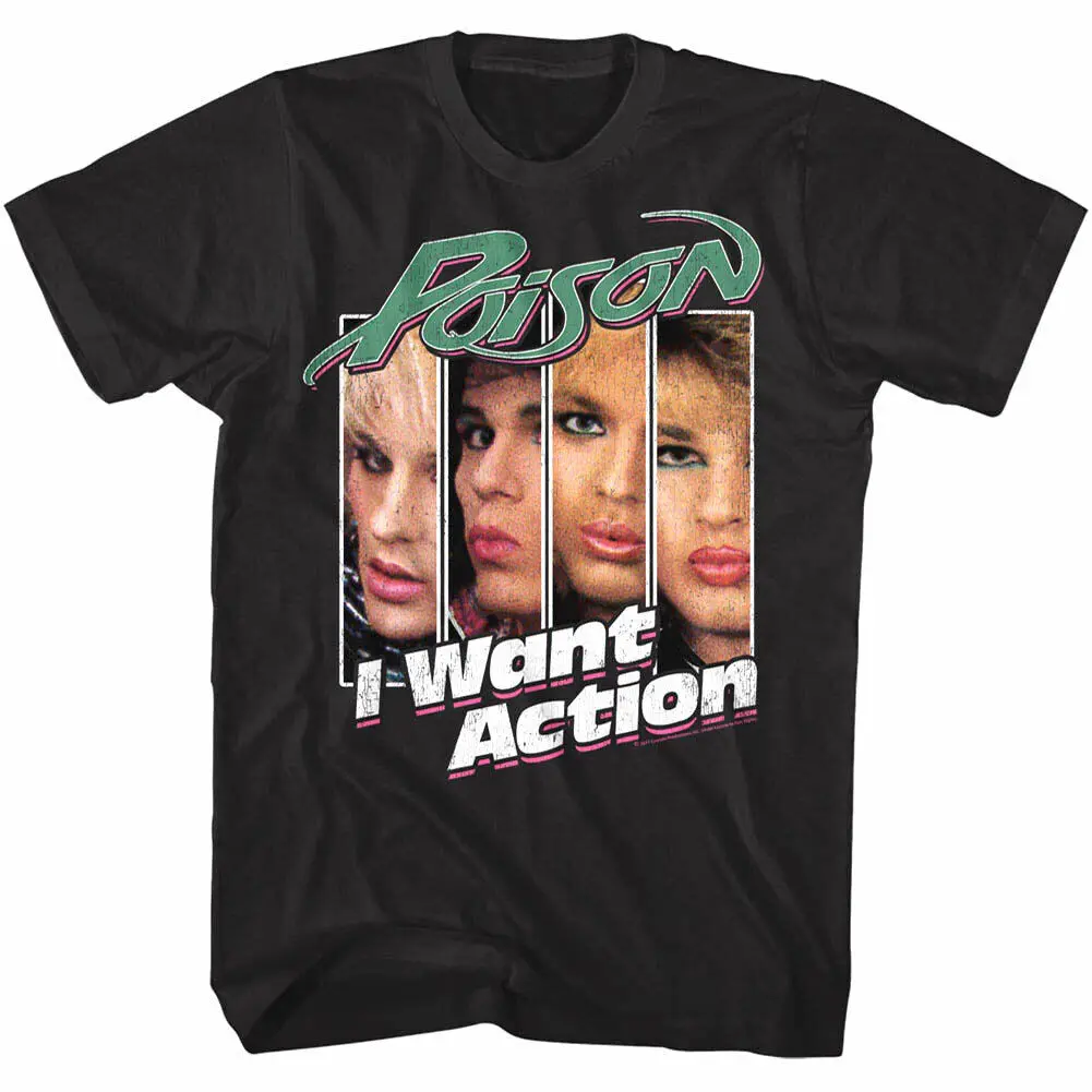 

Poison I Want Action Album Men's T Shirt