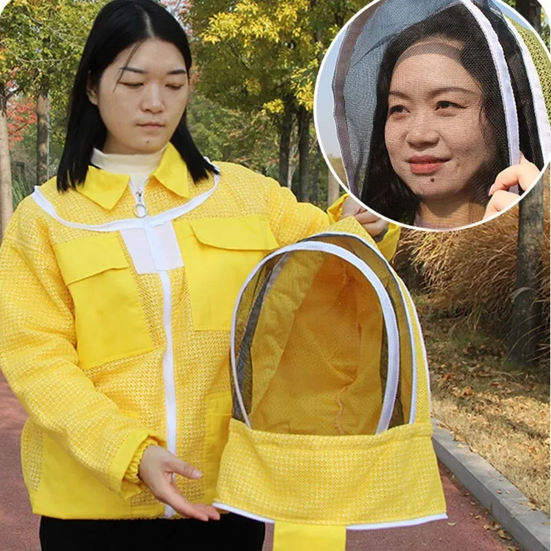 

Beekeeping Suit Beekeeper Jacket Air Breathable Half Body Bee Clothing Anti Bee Suit Apiculture Equipment Beekeeping Supplies
