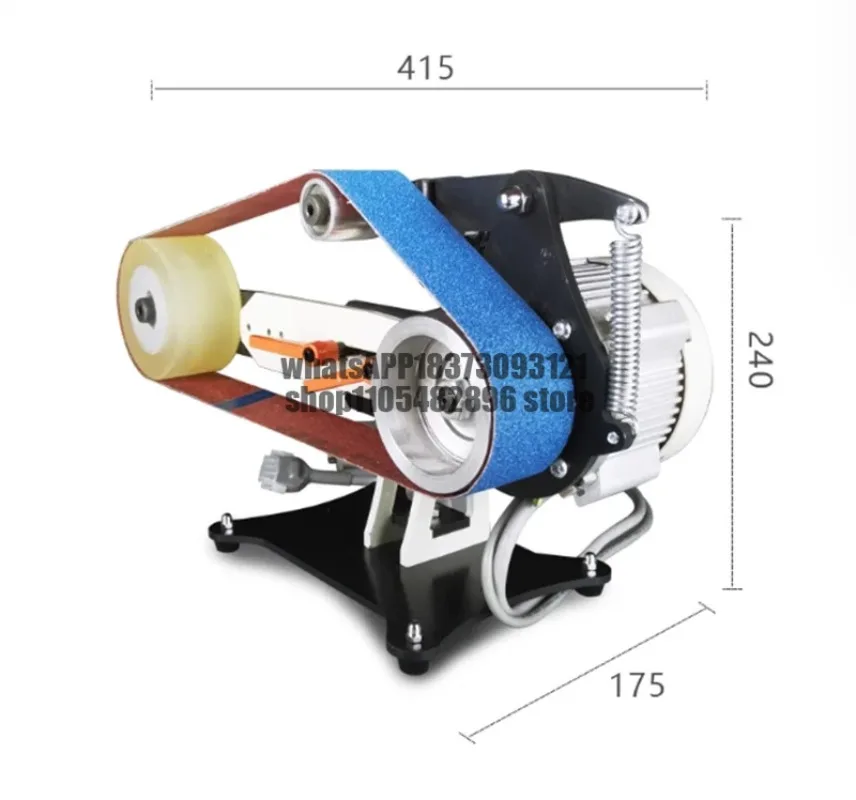 AC 220V Electric Belt Sander, Brushless Servo Motor, Knife Sharpener, Vertical Horizontal Polishing Grinder 915x50MM 750W