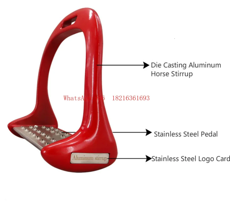 Limited Offer Stainless Steel Aluminum Alloy Thickened Anti Slip Stirrups, 1 Pair Of Stirrups Equestrian Equipment